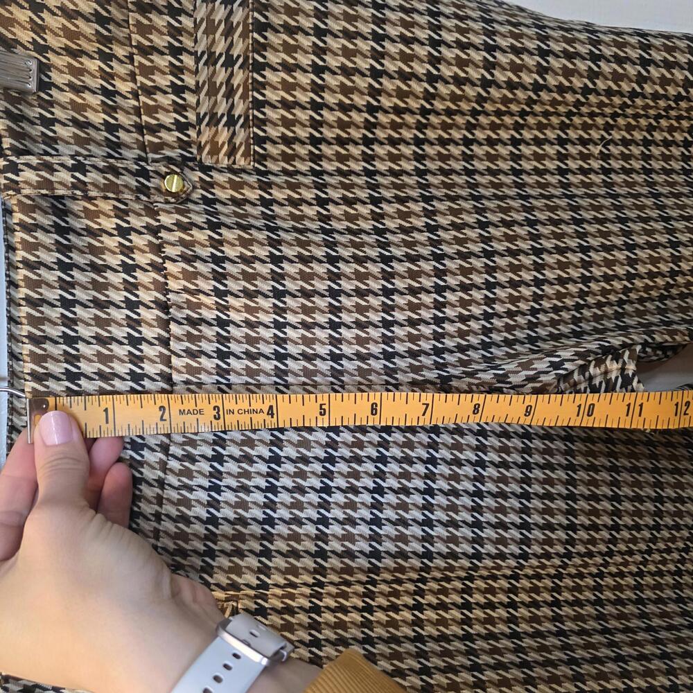 SOHO Apparel Women's Houndstooth Pattern Slim Fit Pants- Medium - Picture 6 of 8